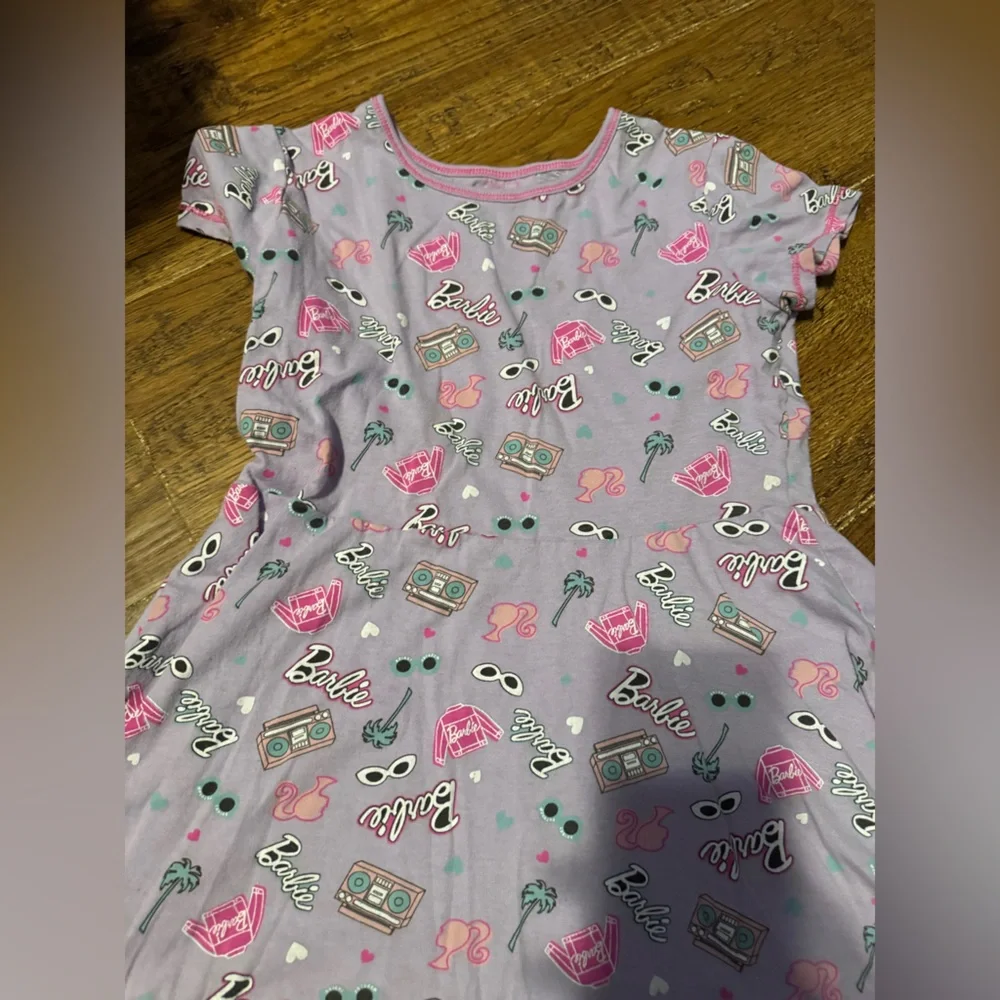 Girls Barbie dress L 10/12